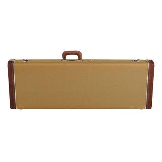 Fender G&G Deluxe Strat/Tele Hardshell Case Tweed Red Poodle Plush koffer voor Stratocaster en Telecaster