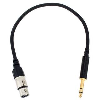 Cordial CFM0.3FV Intro verloopkabel XLR female - 6.3mm TRS jack 0.3m