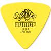 Dunlop 431R73 Tortex Triangle .73mm plectrum geel