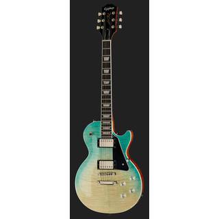 Epiphone Les Paul Modern Figured Caribbean Blue Fade elektrische gitaar