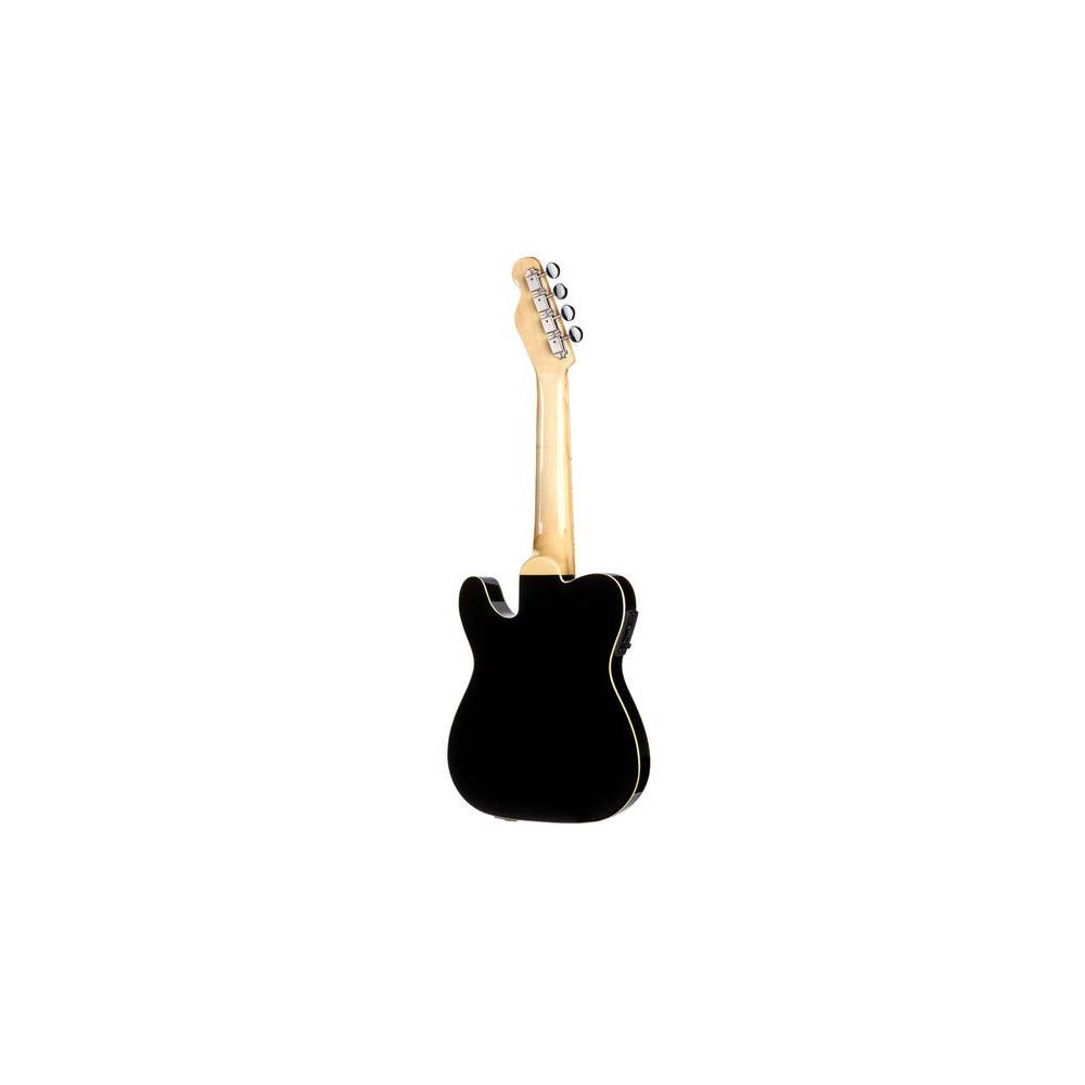 Fender Fullerton Tele Uke Black elektrisch-akoestische concert ukelele