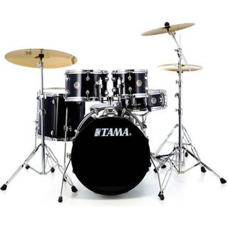 Tama RM50YH6-BK Rhythm Mate Black 5d. drumstel incl. Meinl bekkenset