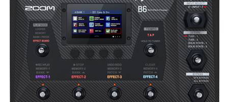 Zoom kondigt B6 Multi-Effect Bass Processor aan