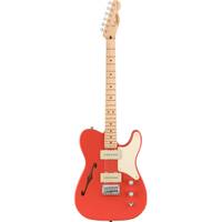 Squier Paranormal Cabronita Telecaster Thinline Fiesta Red MN elektrische gitaar