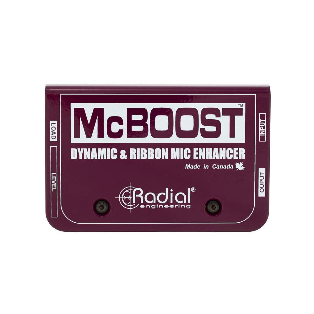 Radial McBoost booster voor dynamische en ribbon microfoons