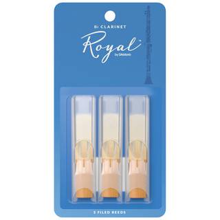 D'Addario Woodwind Royal RCB0315 Bb Clarinet Reeds Strength 1.5 3-pack