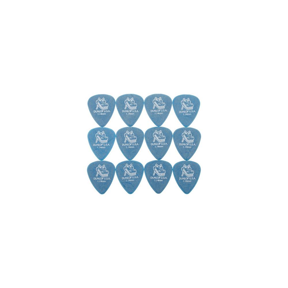 Dunlop Gator Grip 1.14mm 12-pack plectrumset blauw