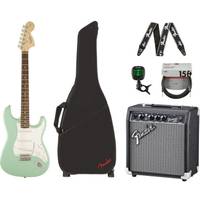Squier Affinity Stratocaster Surf Green + versterker + gigbag + accessoires