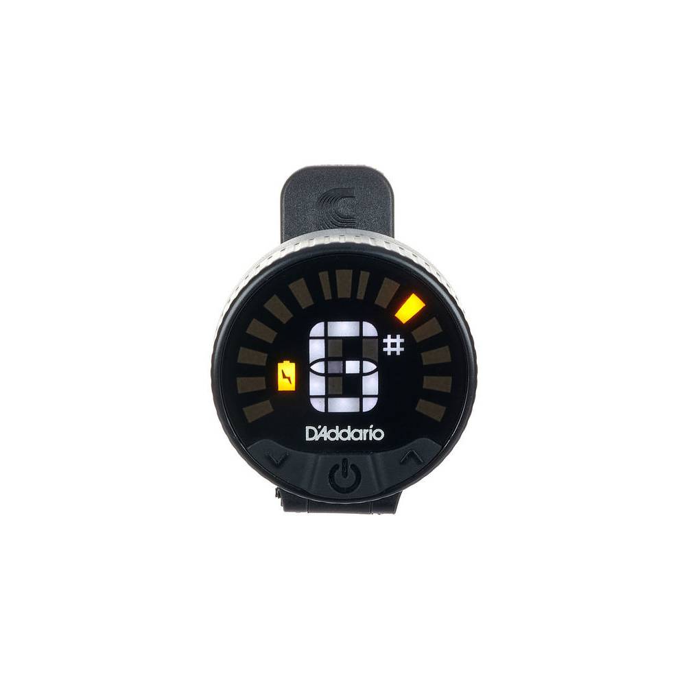 D'Addario Nexus 360 heroplaadbare clip-on tuner zwart
