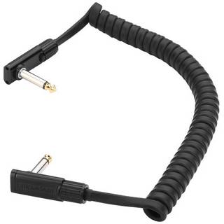 RockBoard Coiled Series Flat Patch Cable zwart 1.5 m