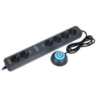 Brennenstuhl ECO-Line 1159560516 6-voudige stekkerdoos met voetschakelaar antraciet