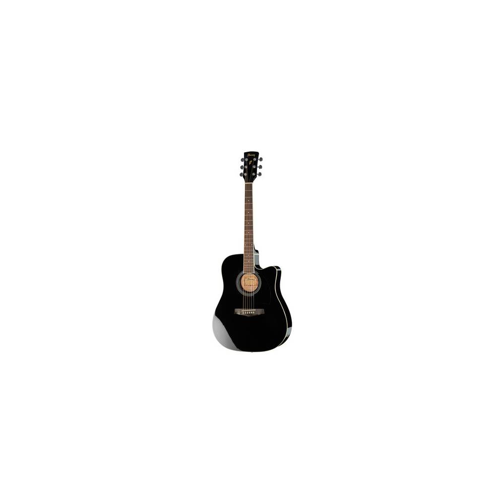 Ibanez PF15ECE-BK Black elektrisch-akoestische western gitaar