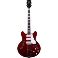 VOX Bobcat S66 semi-hollow body semi-akoestische gitaar (cherry red)