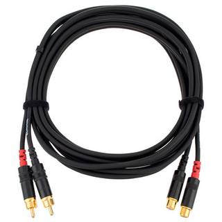 Cordial CFU3CE Intro verlengkabel 2x RCA male - 2x RCA female 3m
