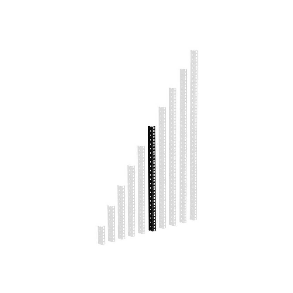 Adam Hall 61535B12 Heavy Duty Rack Strip zwart 12U