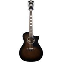 D'Angelico Premier Fulton Grey Black 12-snarige E/A gitaar