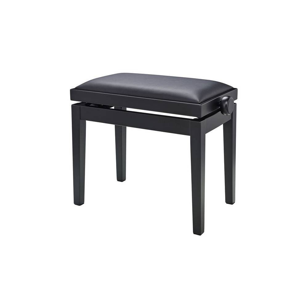 Konig & Meyer 13970 pianobank mat zwart met kunstlederen zitting