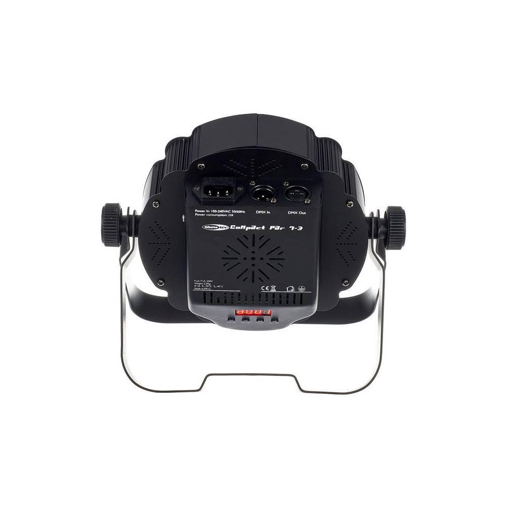 Showtec Compact Par 7 Tri platte RGB LED-par zwart