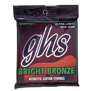 GHS BB10U Bright Bronze ultra light snarenset voor westerngitaar