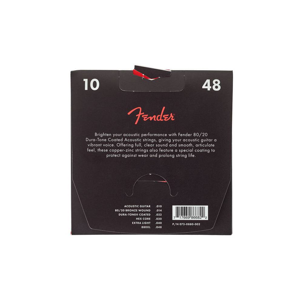 Fender 880XL Dura-Tone Coated snarenset western extra light