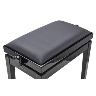 Konig & Meyer 13971 pianobank hoogglans zwart met kunstlederen zitting