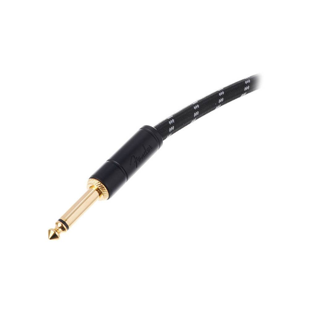 Fender Deluxe Cables instrumentkabel 4.5m zwart tweed recht