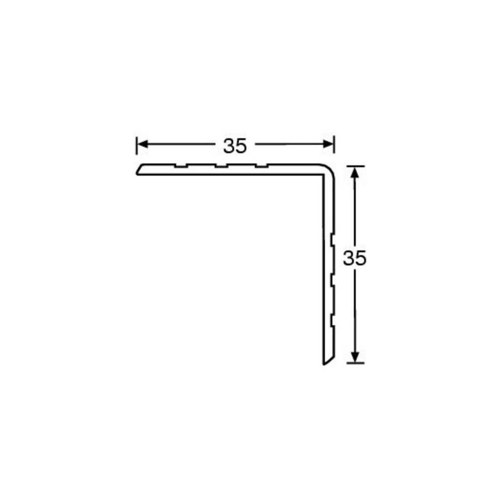 Adam Hall Aluminium hoekprofiel 35x35mm 1,5mm dik