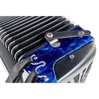 Hohner Bravo II 48 Blauw, Silent Key accordeon