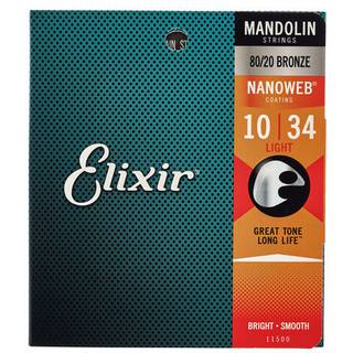 Elixir 11500 Mandolin 80/20 Bronze Nanoweb Light 10-34