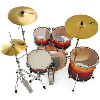 Pearl EXL725BR/C218 Export Lacquer Ember Dawn 5d. drumstel rock