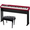 Casio Privia PX-S1000RD digitale piano rood + onderstel + pianobank