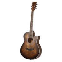 Fazley W55-COL-BR ColourTune western gitaar bruin