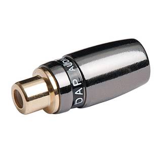 DAP RCA Female kabeldeel zwart