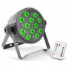 Beamz LED FlatPAR 12x3W Tri-color LED par met afstandsbediening