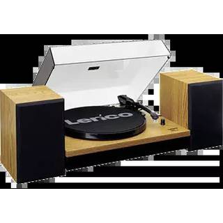 Lenco LS-300 Wood platenspeler met speakers