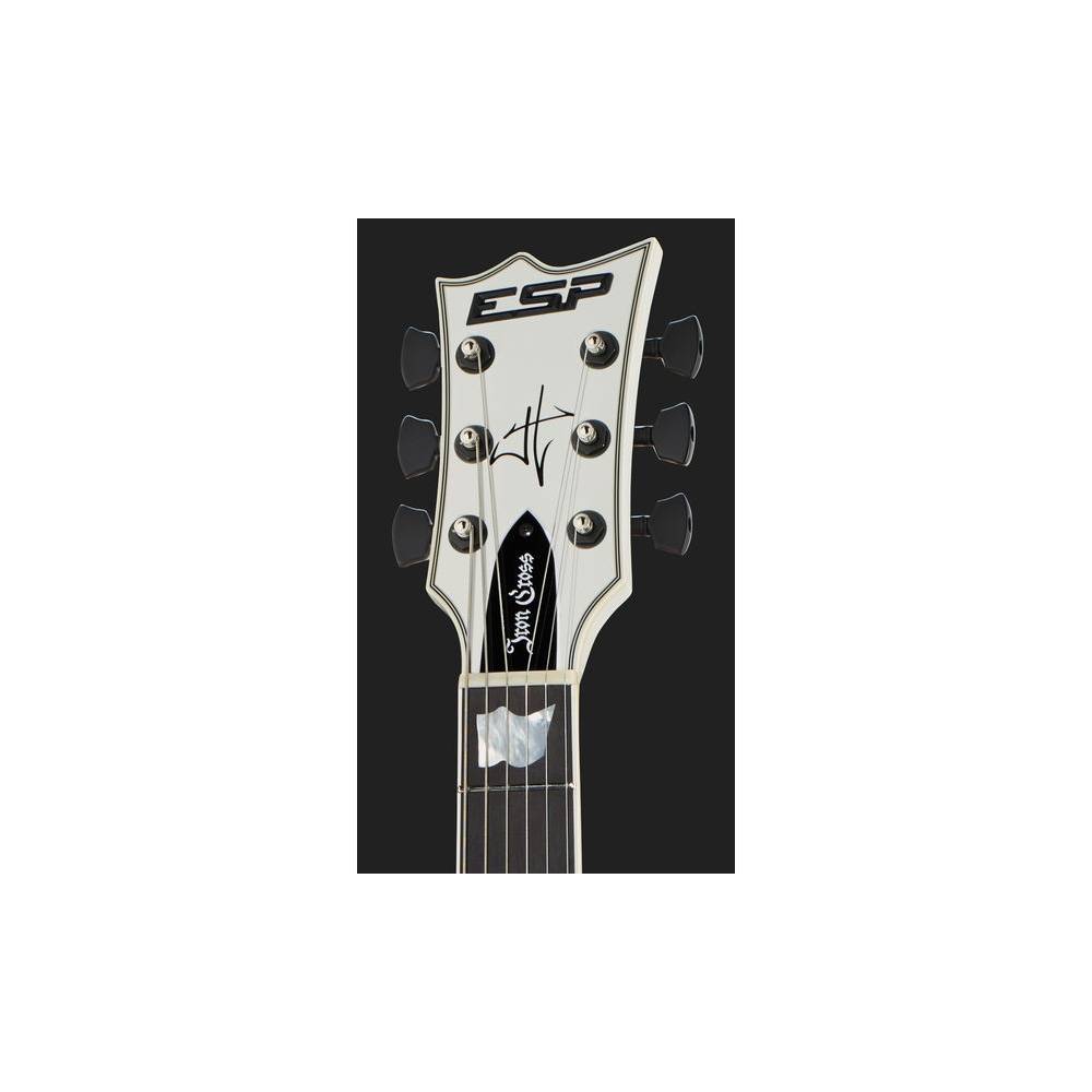 ESP Signature Series James Hetfield Iron Cross Snow White
