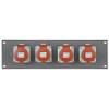 Showtec PDP-164 rackpaneel met 4x 16A 5P CEE
