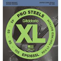 D'Addario EPS165SL ProSteels Bass Reg Light Top Med Bottom Super Long 45-105