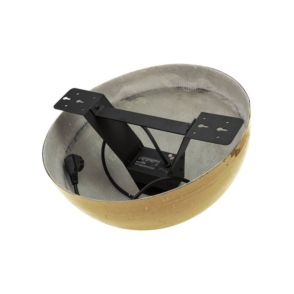 Eurolite gemotoriseerde halve spiegelbol 50 centimeter goud