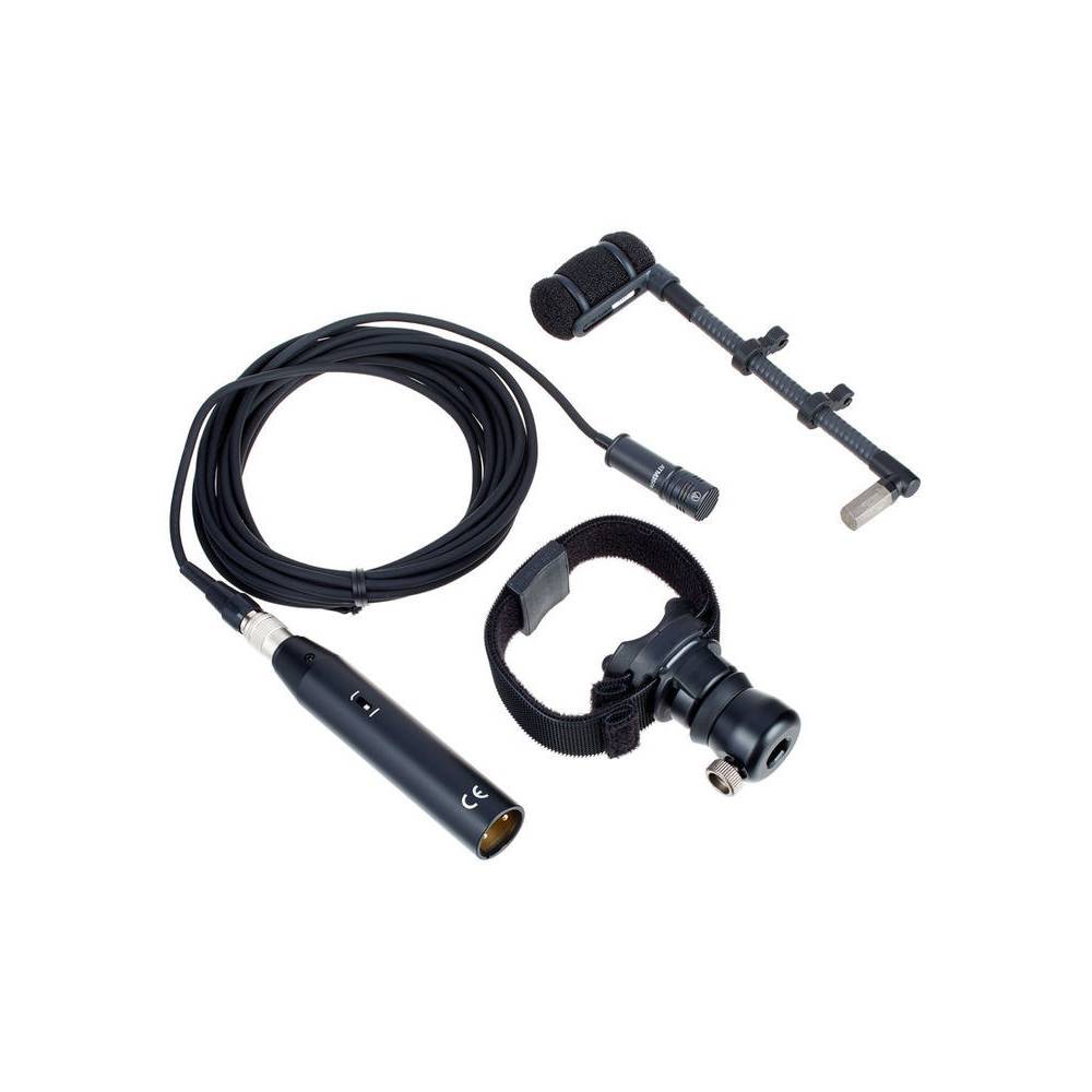 Audio Technica ATM350W microfoon met houtblazer-bevestiging