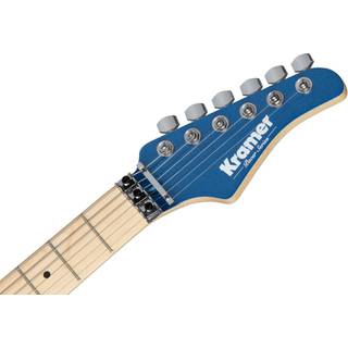 Kramer Guitars Original Collection Pacer Classic Radio Blue Metallic elektrische gitaar met top-mounted Floyd Rose Special