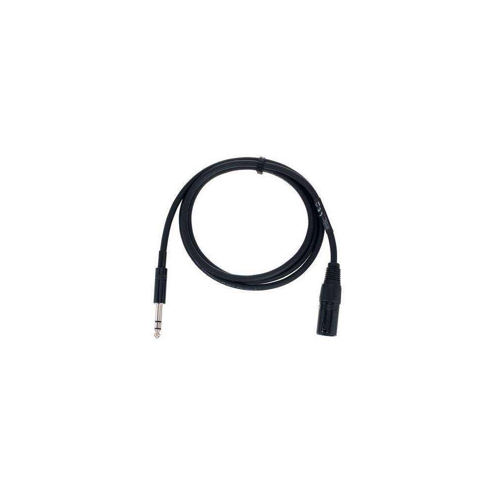 Cordial EM1.5MV Elements verloopkabel XLR male - 6.3mm TRS jack 1.5m