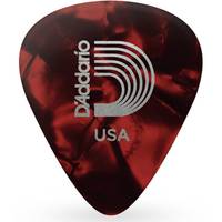 D'Addario 1CRP6-10 red pearl celluloid plectra 10 pack heavy