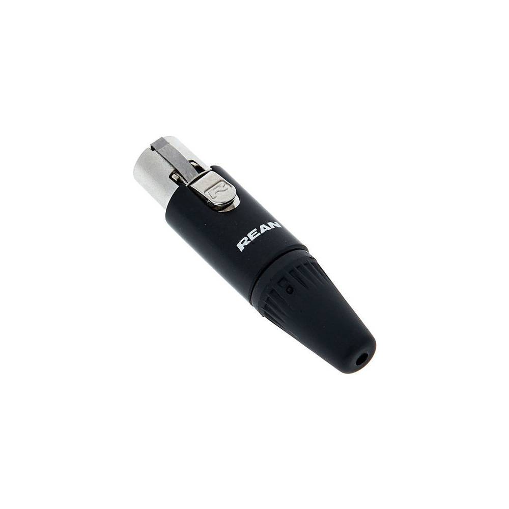 Neutrik Rean RT 4FC-B mini-XLR female 4-pins kabeldeel
