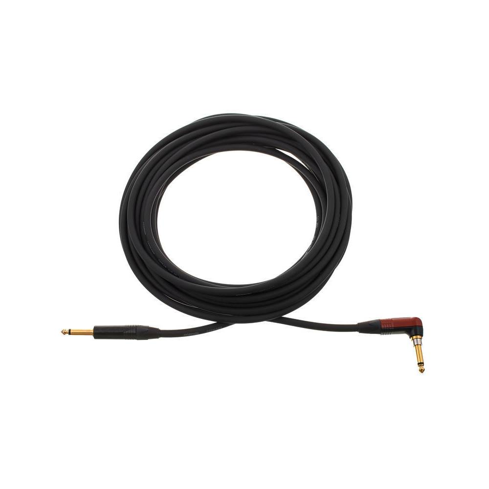 Cordial CSI9RP-SILENT ENCORE 6.3 TS jack silent haaks - 6.3 TS jack recht kabel 9m