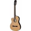 Stagg C546TCELH Classical Guitar Natural Highgloss Lefthanded