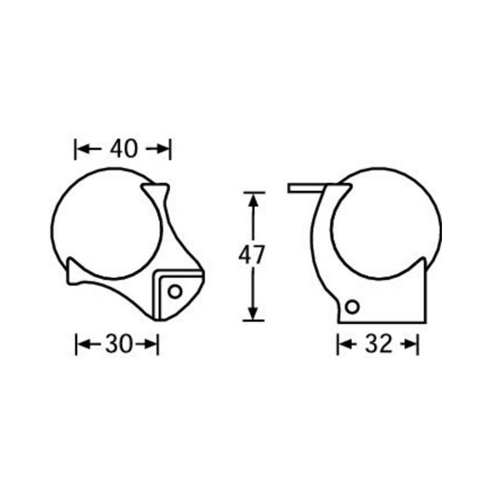Adam Hall 4129 Bolhoek medium met verzet en overzethoek