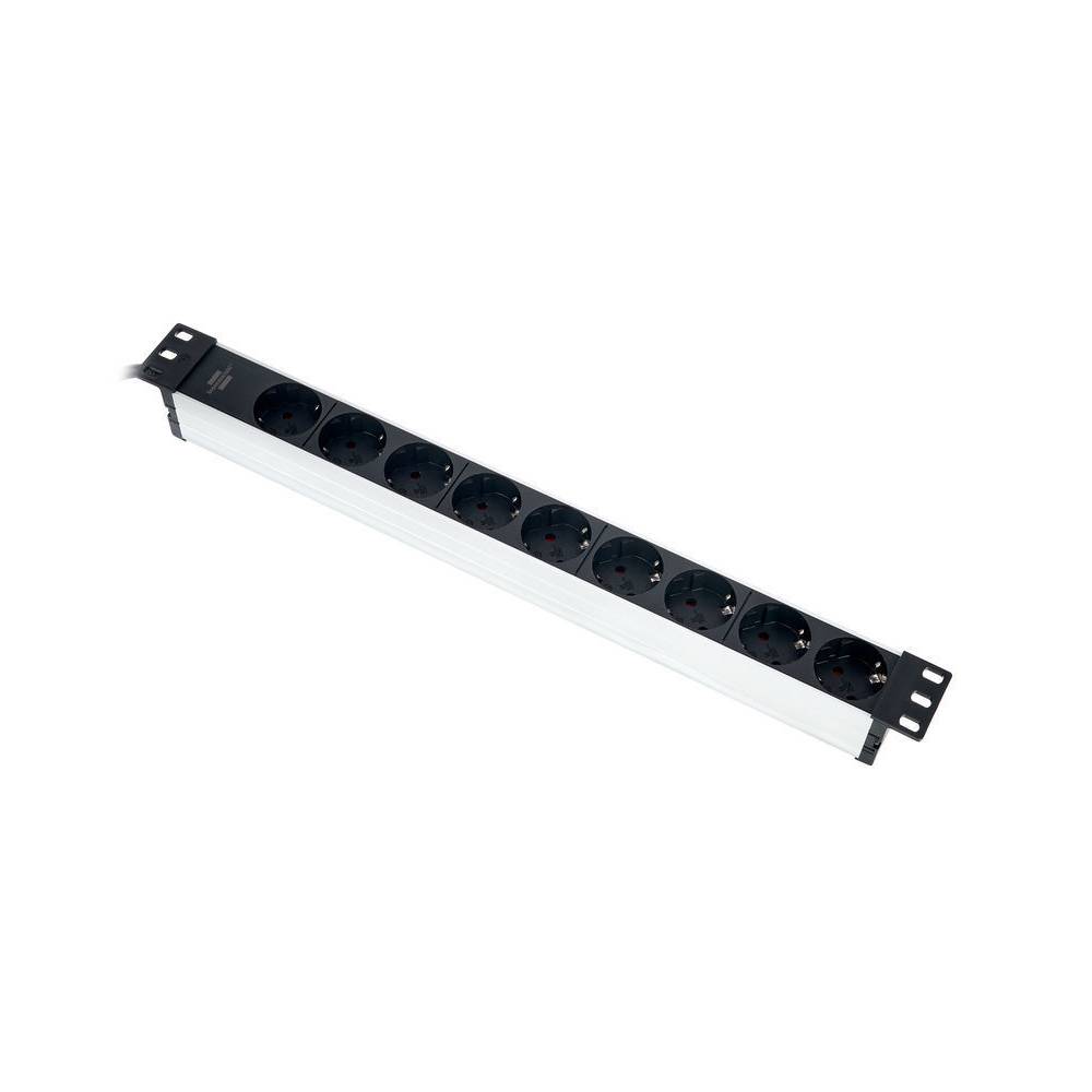 Brennenstuhl Alu Line 19 inch stekkerdoos 9-voudig