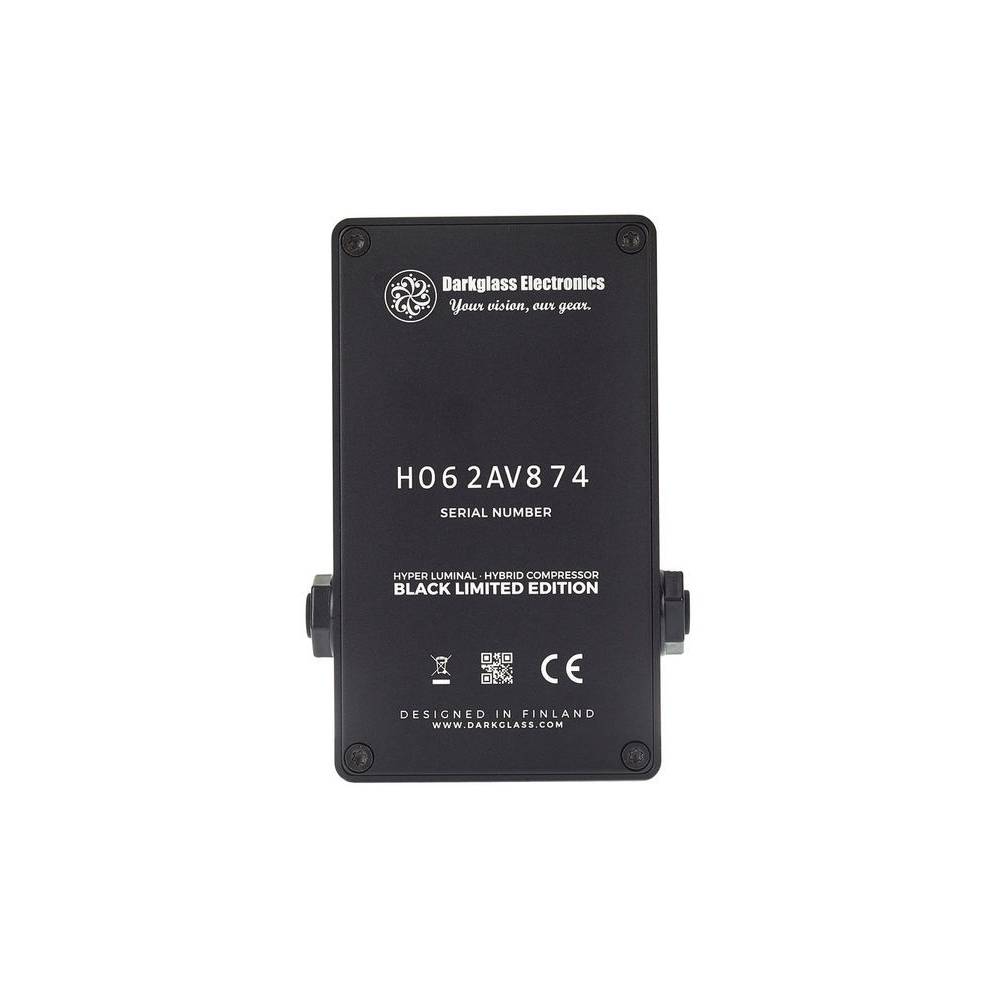 Darkglass Hyper Luminal Black Hybrid Compressor effectpedaal voor bas Limited Edition
