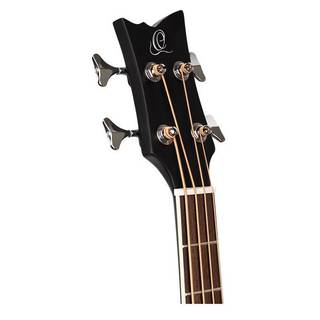 Ortega D7E-SBK-4 Deep Series 7 Medium Scale Bass Satin Black elektrisch-akoestische bas